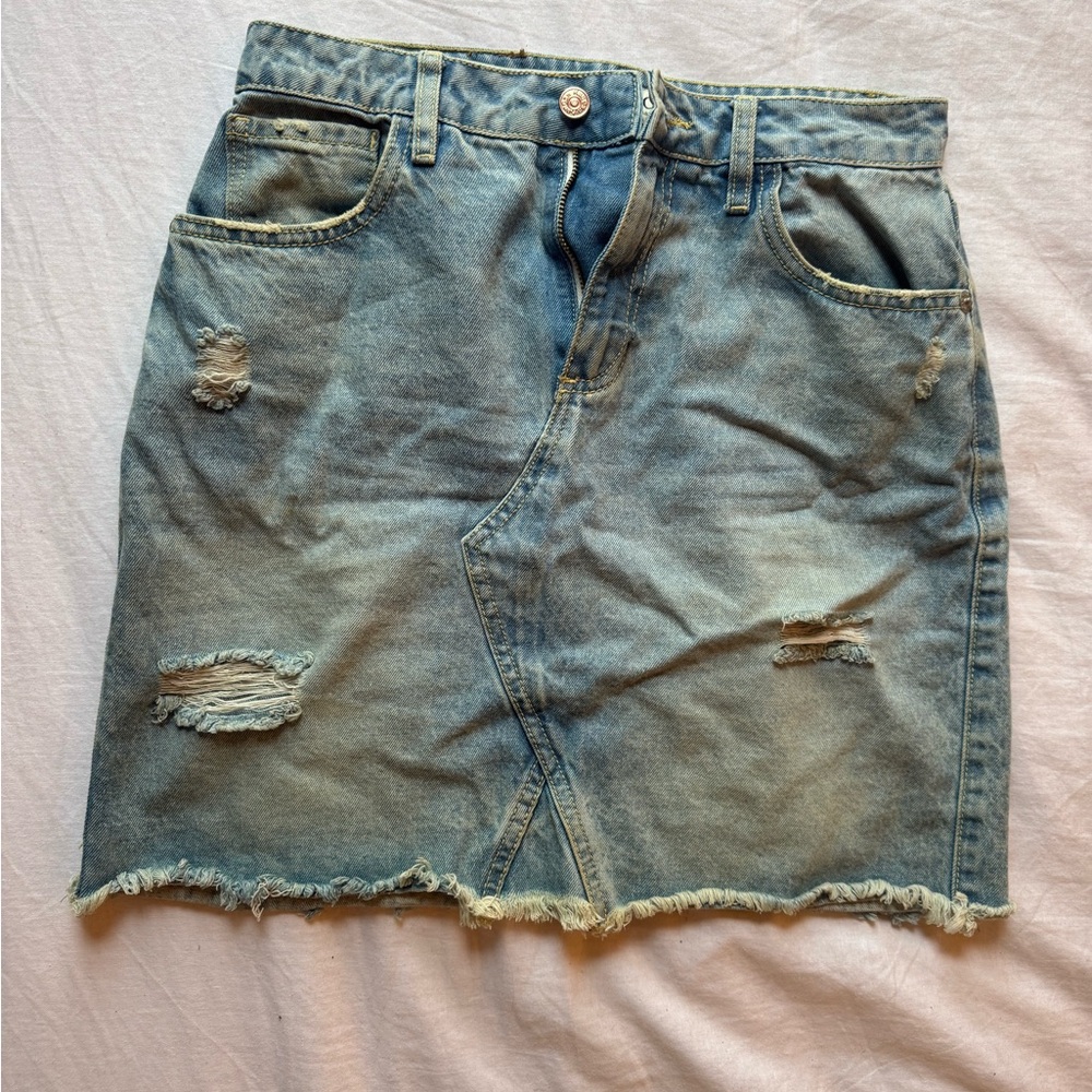 Stylish Blue Denim Skirt